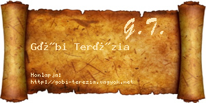 Góbi Terézia névjegykártya